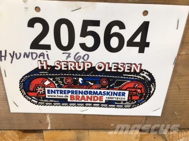  Dele ex. Hyundai HL760-3 Hüdraulika