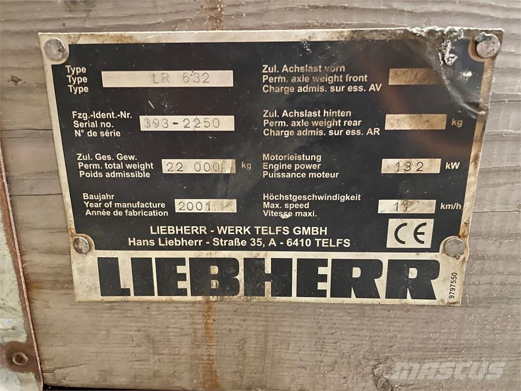  Dele ex. Liebherr LR632 Elektroonikaseadmed