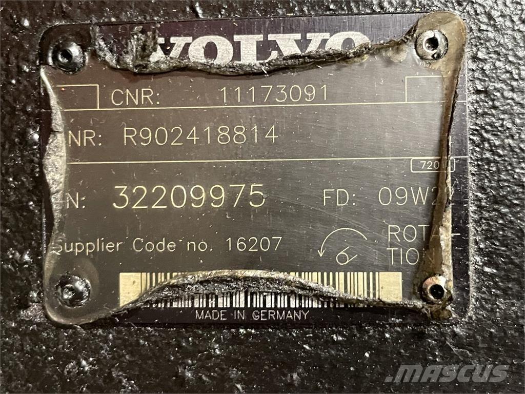  Hydr. pumpe ex. Volvo L120F Hüdraulika