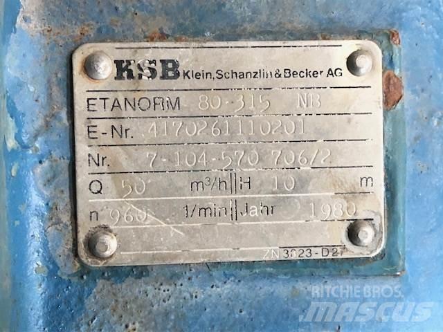 KSB 80 315 NB Pumper - 2 stk. Veepumbad