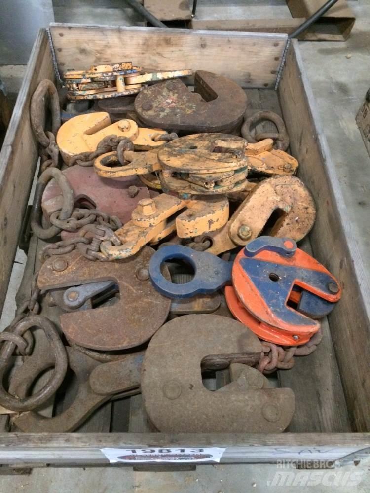  Pladeklør, diverse 1 palle Kraanade varuosad ja varustus