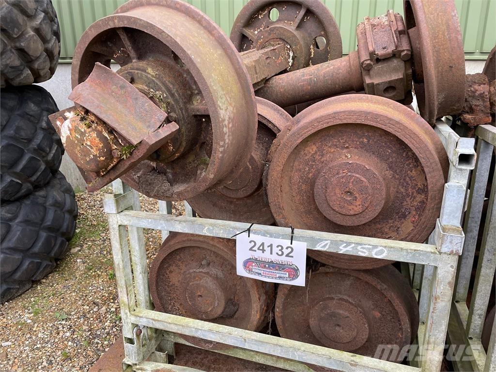  Skinnehjul ø450 mm + flange Rehvid, rattad ja veljed