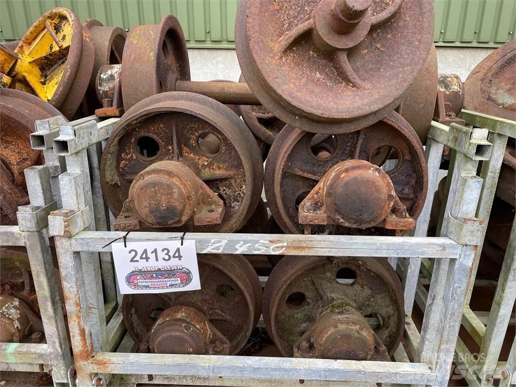  Skinnehjul ø450 mm + flange Rehvid, rattad ja veljed