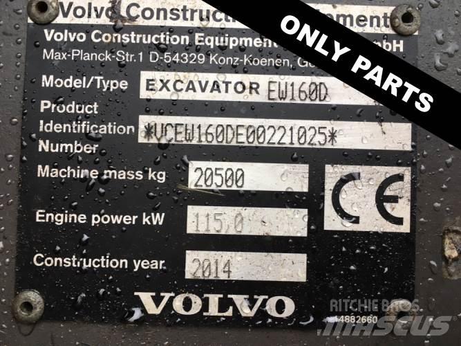 Volvo EW160D til ophug Roomikekskavaatorid