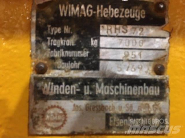  Wimag RHS72 løfteåg - 7 ton Kraanade varuosad ja varustus