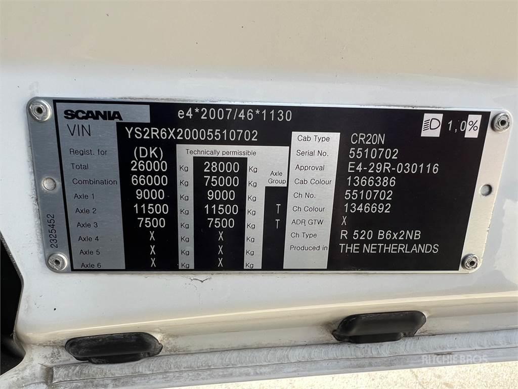 Scania R520 hejs Trossüsteemiga vahetuskere veokid