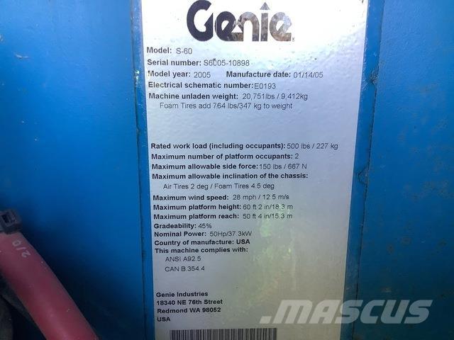 Genie S60 Teleskoop poomtõstukid
