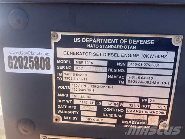  Libby MEP-803A Diiselgeneraatorid