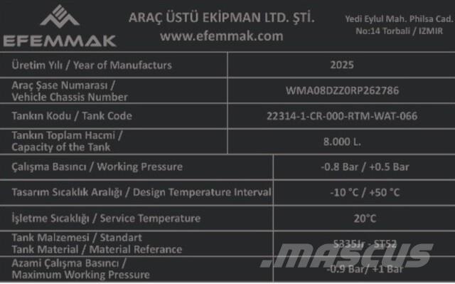 MAN TGM18.250 Veepaagiga autod