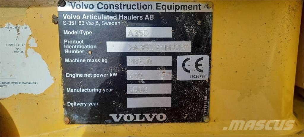 Volvo A35D Liigendraamiga pinnaseveokid