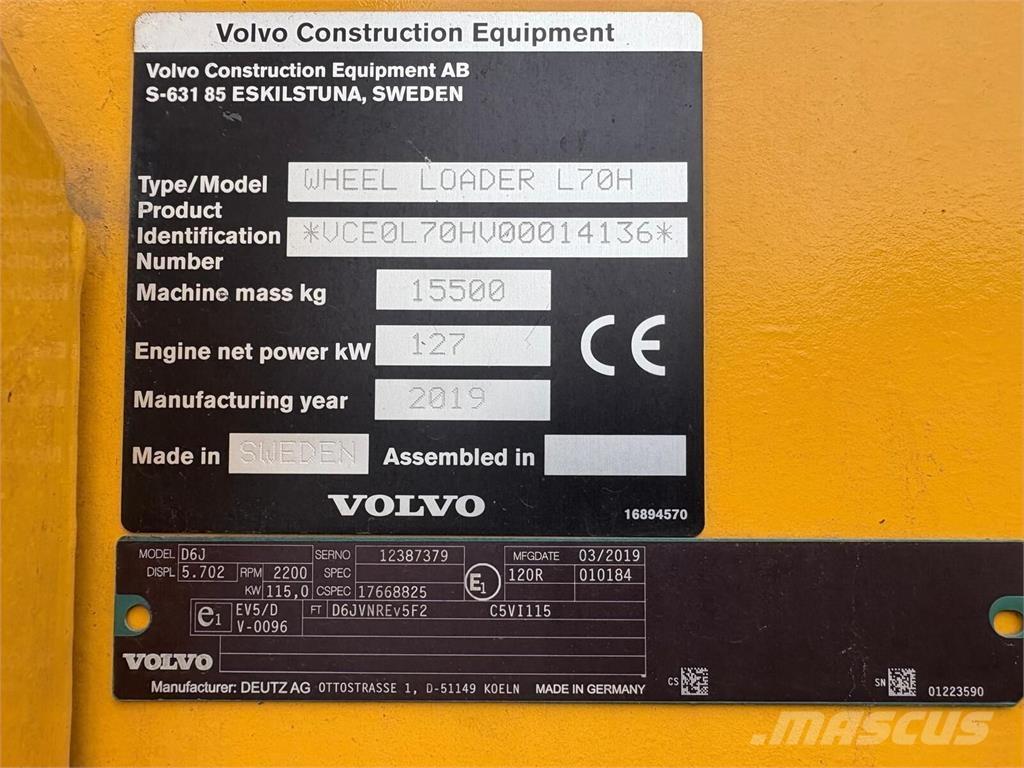 Volvo L70H Rataslaadurid