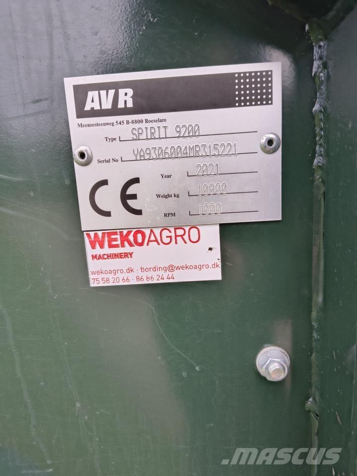 AVR SPIRIT 9200 Kartulikombainid ja kaevajad