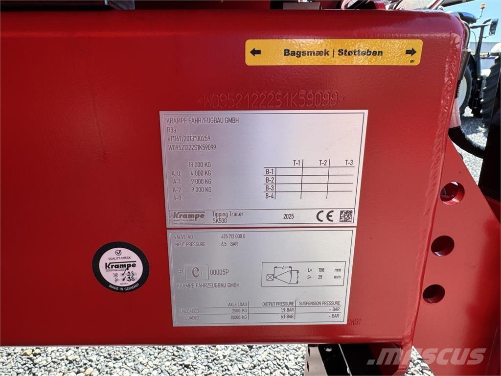 Krampe SK500 Ühe trumliga rullid