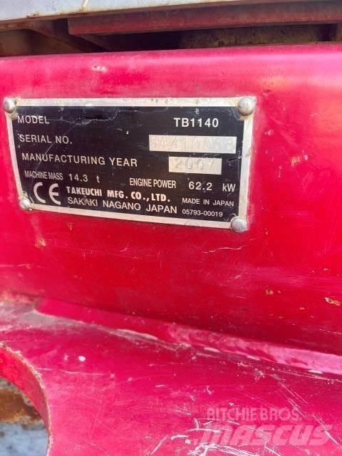 Takeuchi 1140 Miniekskavaatorid < 7 t