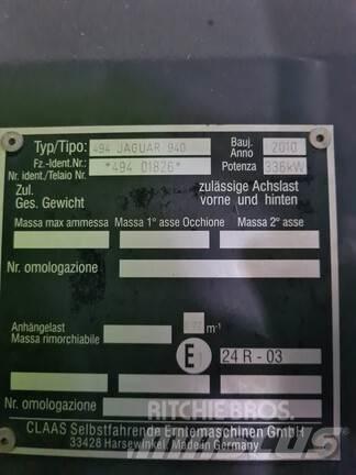 CLAAS JAGUAR 940 Silokombainid