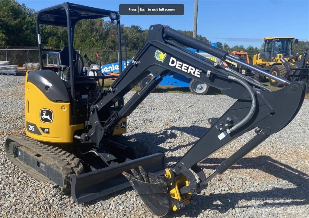 John Deere 26 P Miniekskavaatorid < 7 t