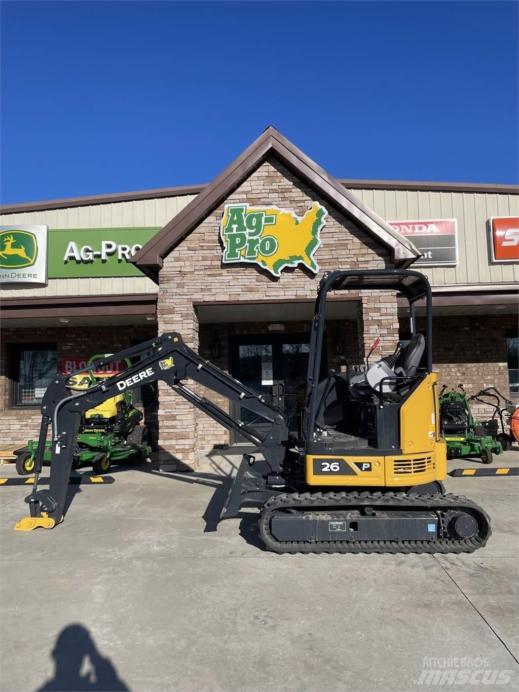 John Deere 26 P Miniekskavaatorid < 7 t