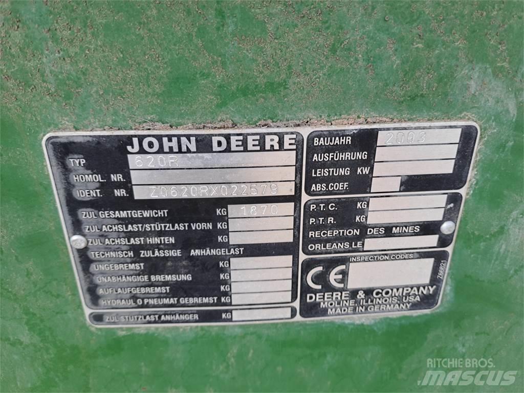 John Deere 620R Lisavarustus ja komponendid