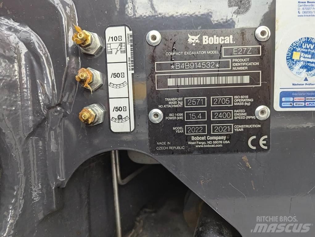 Bobcat E 27z Miniekskavaatorid < 7 t