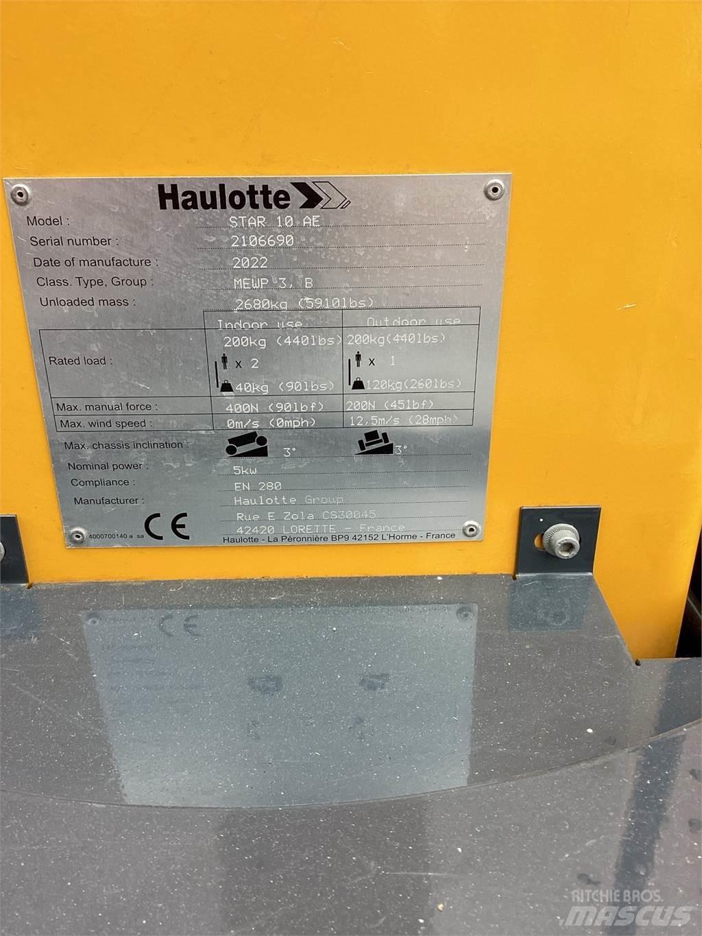Haulotte Star10 Vertikaalsed mast tõstukid