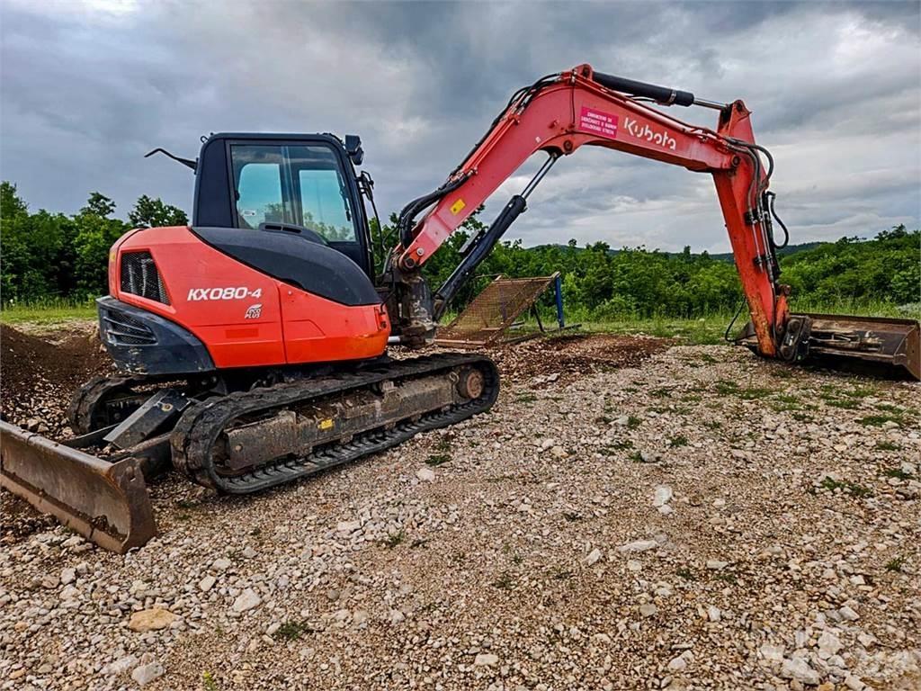 Kubota KX080-4 Miniekskavaatorid < 7 t