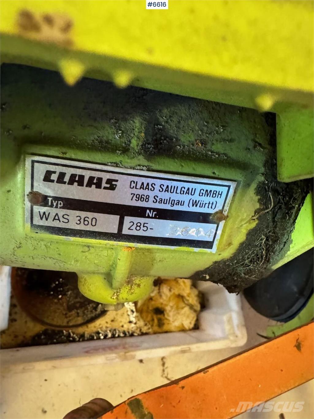 CLAAS WAS 360 Muud saagikoristusmasinad