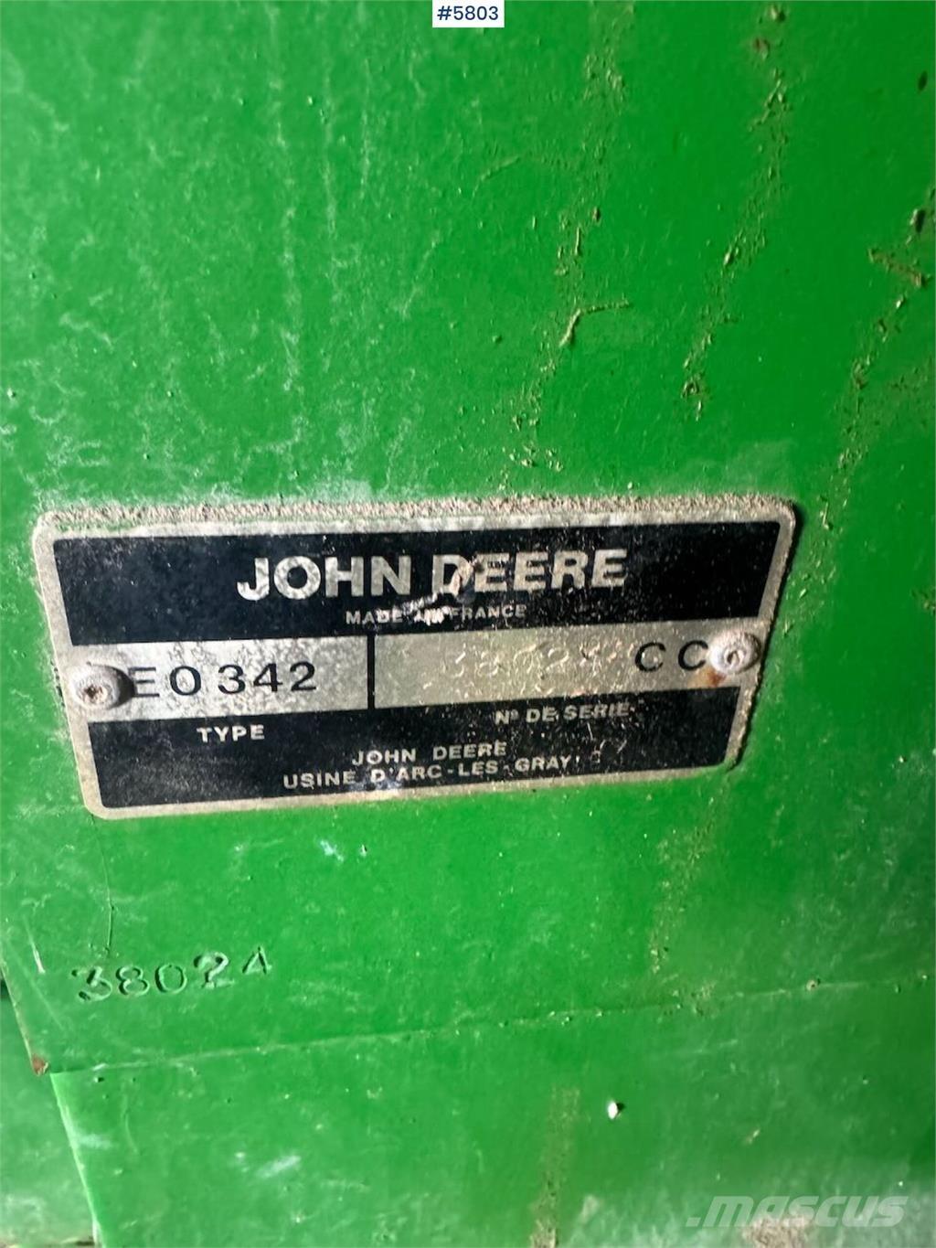 John Deere 342 Muud saagikoristusmasinad