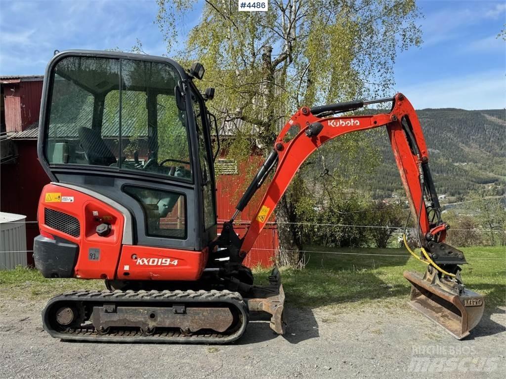 Kubota KX019 Roomikekskavaatorid