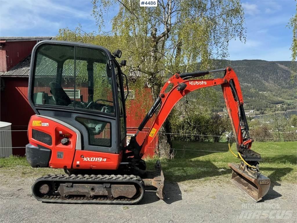 Kubota KX019 Roomikekskavaatorid