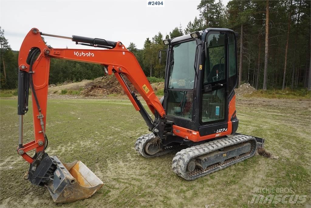 Kubota U27-4 Roomikekskavaatorid