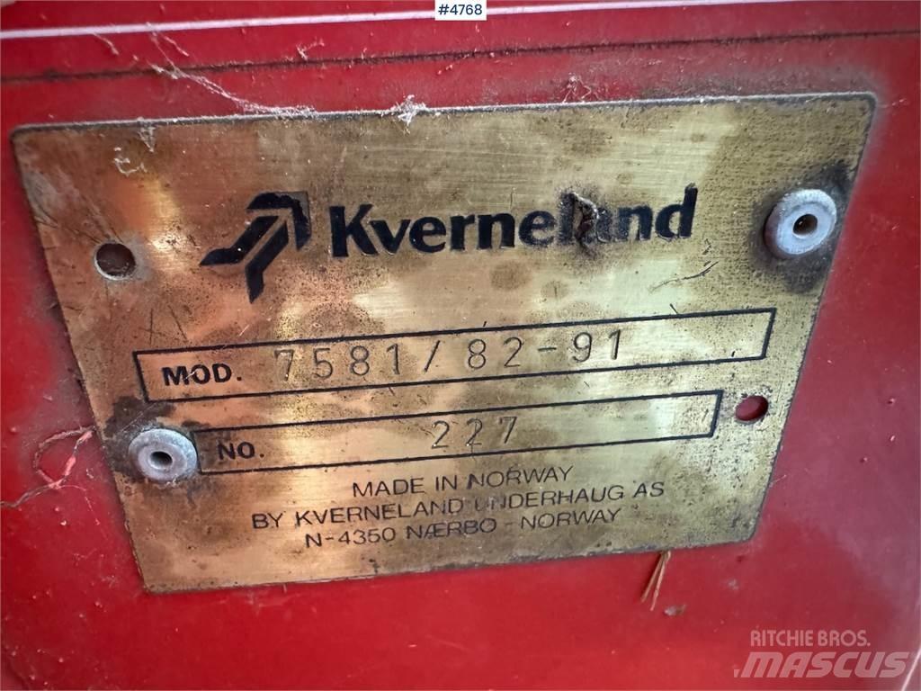 Kverneland 7581 Muud saagikoristusmasinad