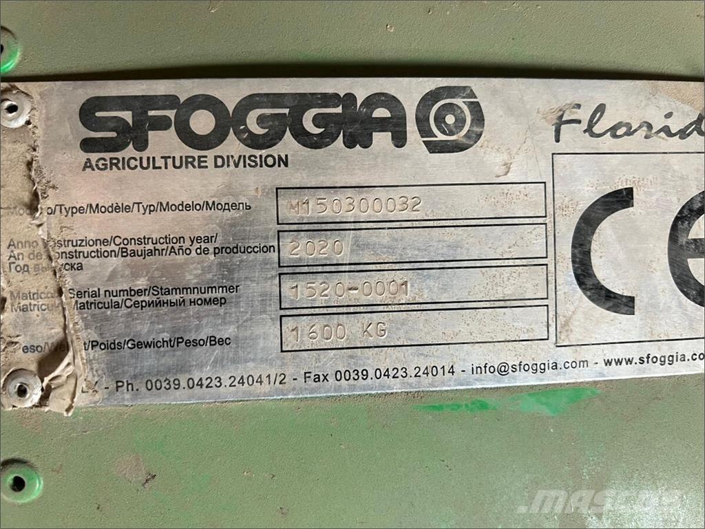  3 x F12 Sfoggia Muud põllumajandusmasinad