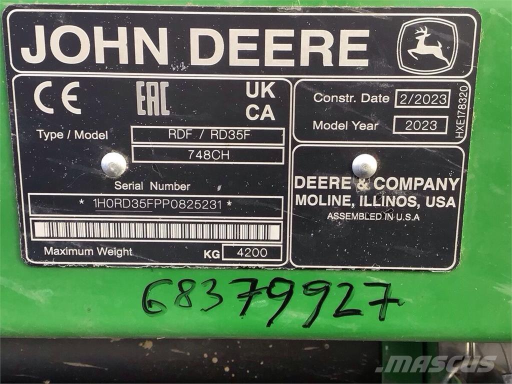 John Deere S 780 Teraviljakombainid