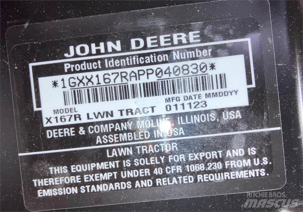 John Deere X 167R Muu kommunaaltehnika