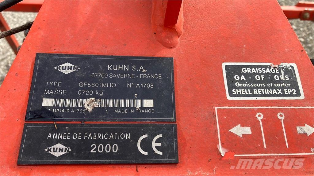 Kuhn GF 5801 MHO Vaalutid ja kaarutid