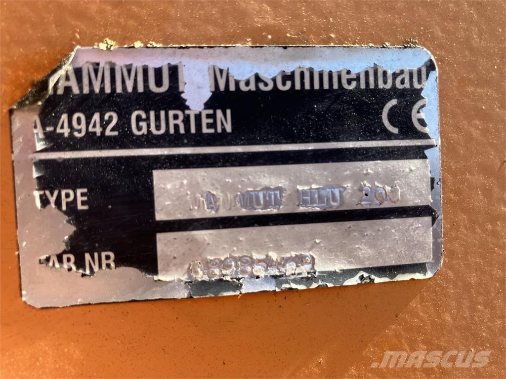 Mammut HLU 200 Frontaallaadurite tarvikud
