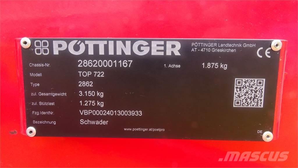 Pöttinger TOP 722 Iseliikuvad niidukid-vaalutid