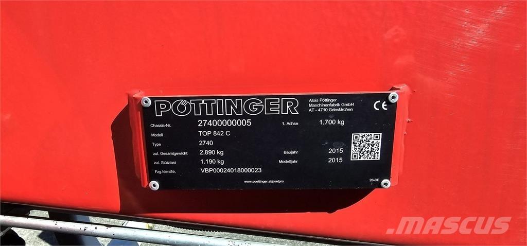Pöttinger TOP 842C Iseliikuvad niidukid-vaalutid