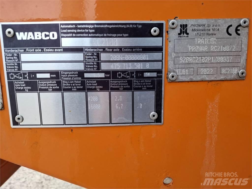Pronar RC 2100 - 2 Muud haagised