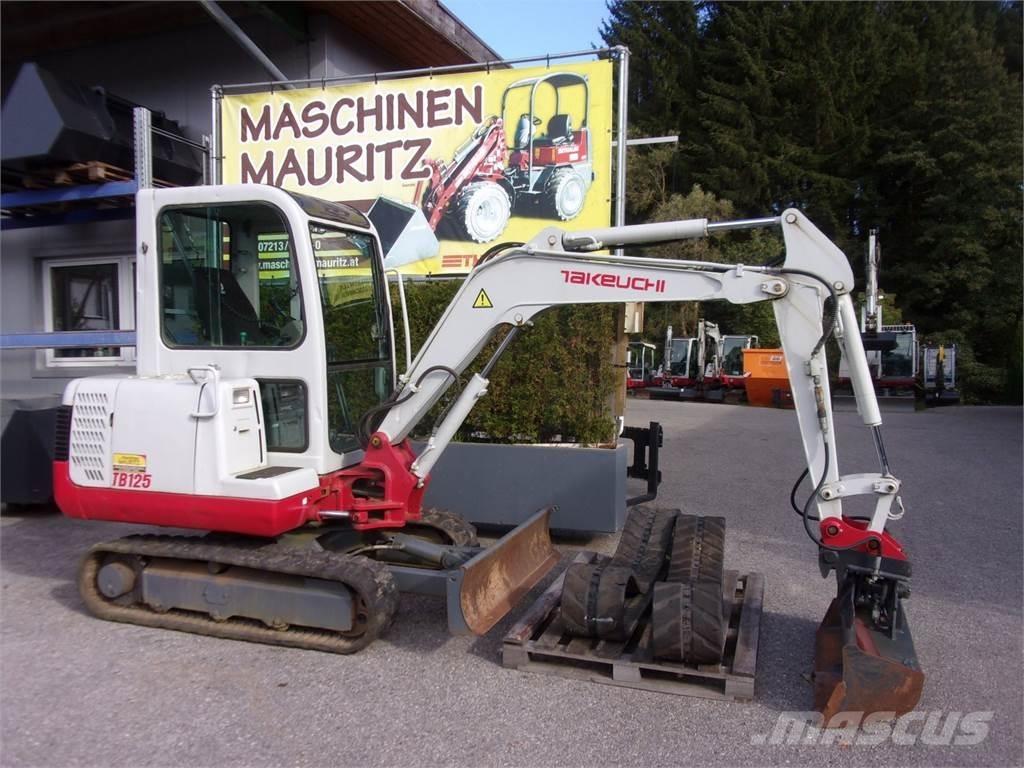 Takeuchi TB125 Miniekskavaatorid < 7 t