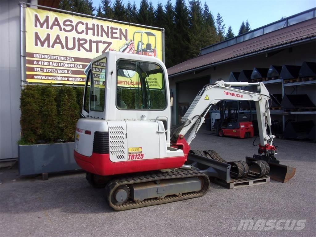 Takeuchi TB125 Miniekskavaatorid < 7 t