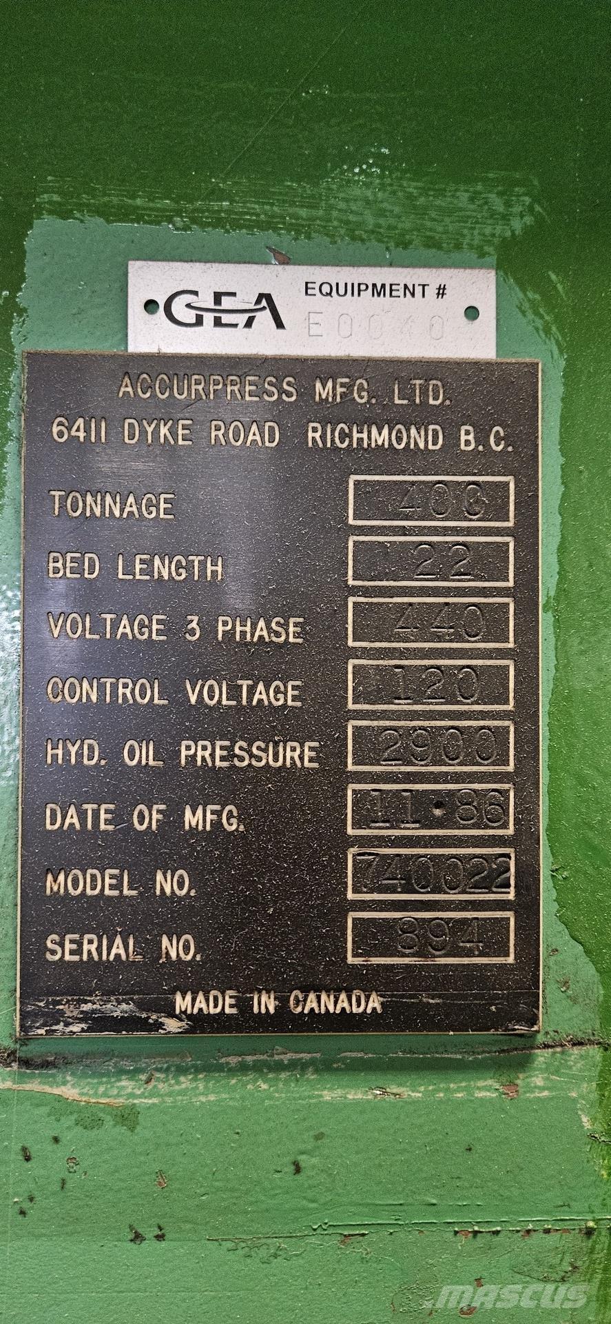  ACCURPRESS 740022 Muu