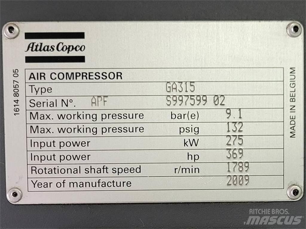 Atlas Copco GA315 Kompressorid