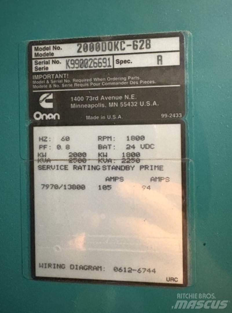 Cummins 2000DQKC-628 Diiselgeneraatorid