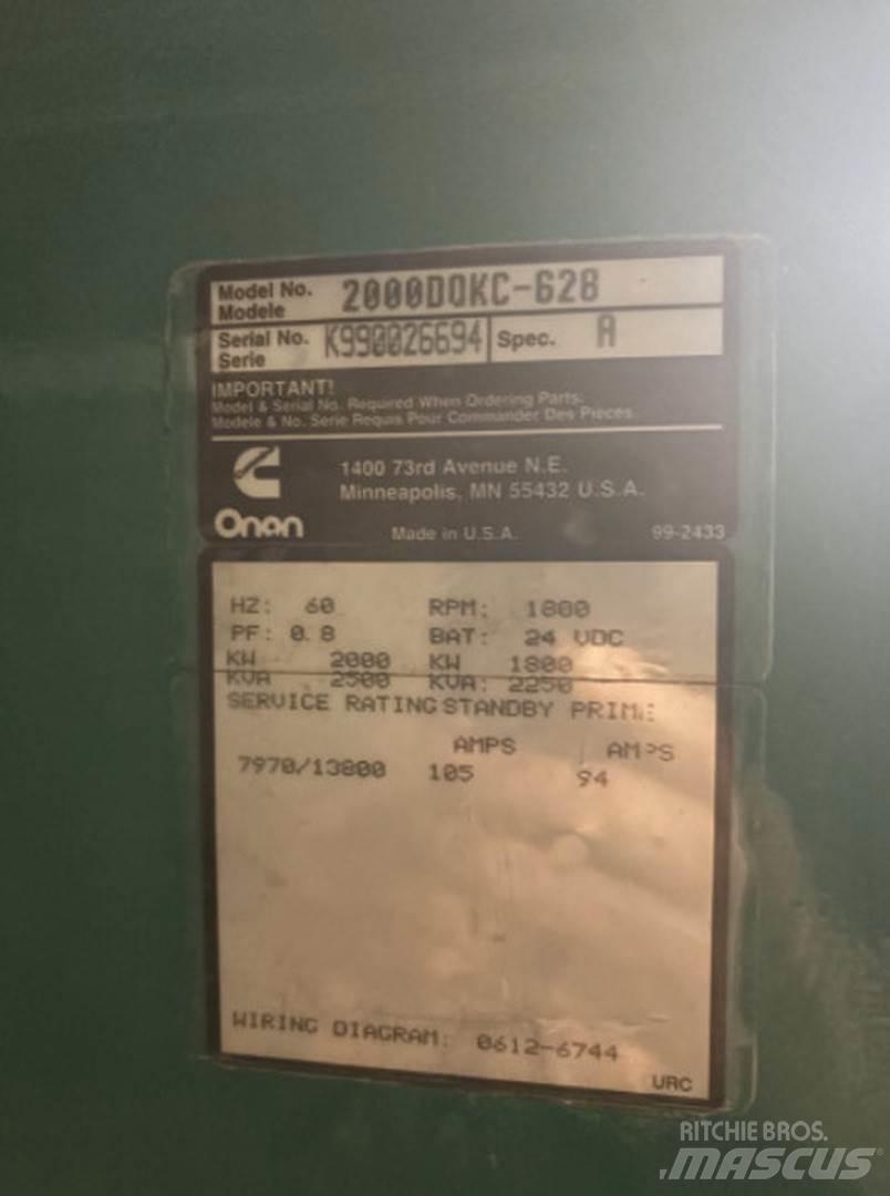Cummins 2000DQKC-628 Diiselgeneraatorid