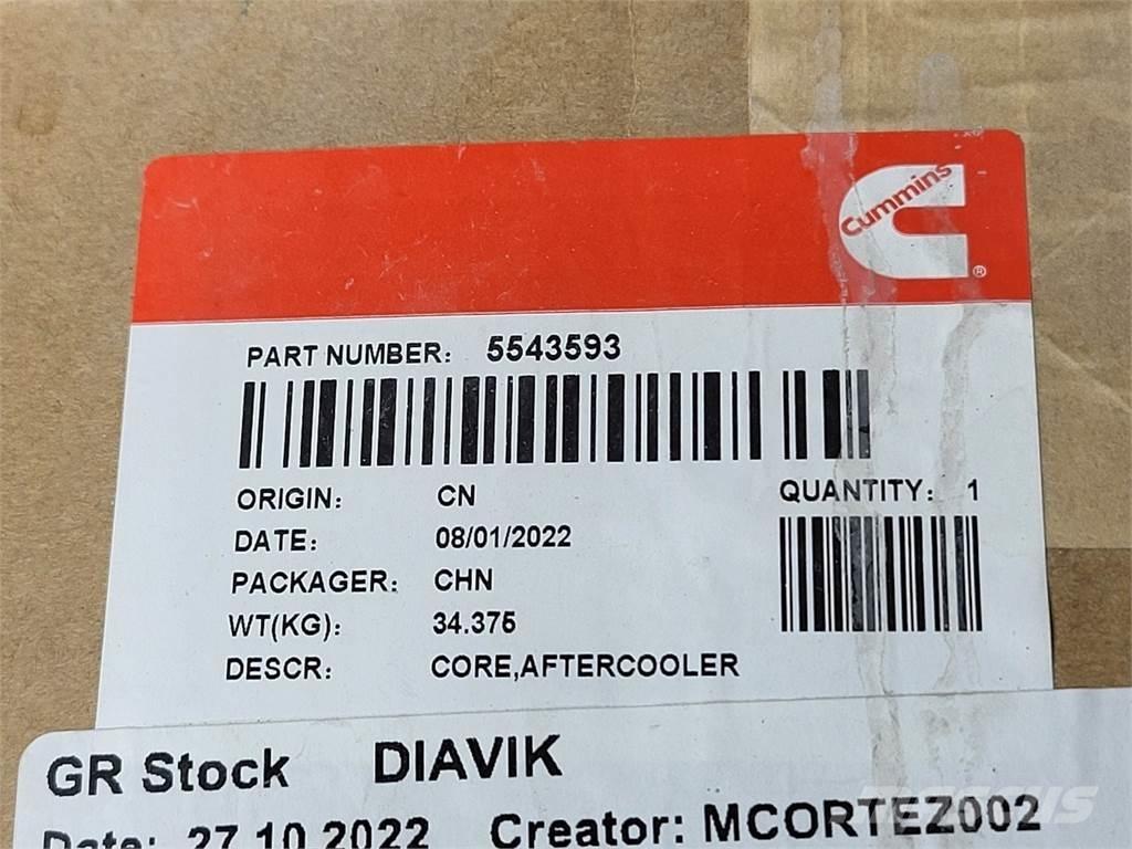 Cummins 5543593 Muu