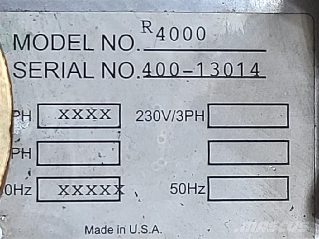  DYNAFLUX R4000 Kütte- ja sulatusseadmed