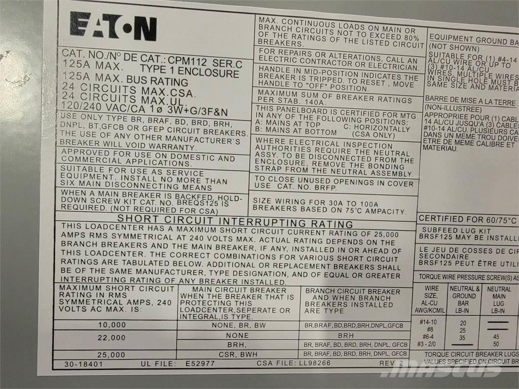 Eaton PM112 Muu