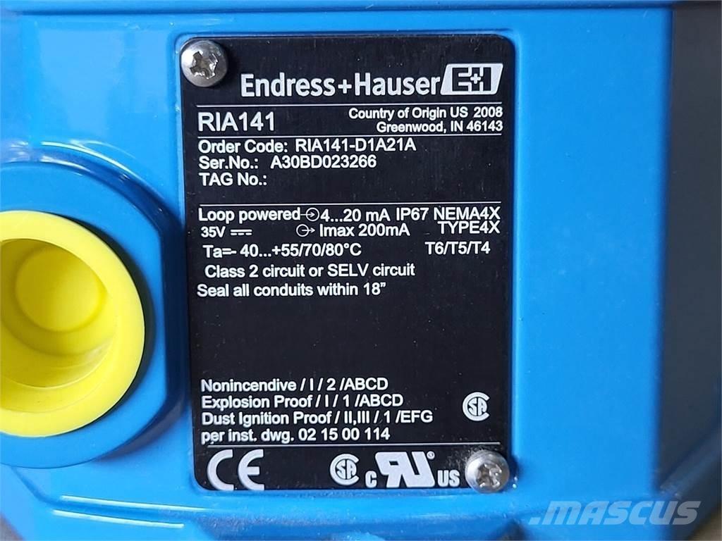  ENDRESS+HAUSER RIA141 Muu