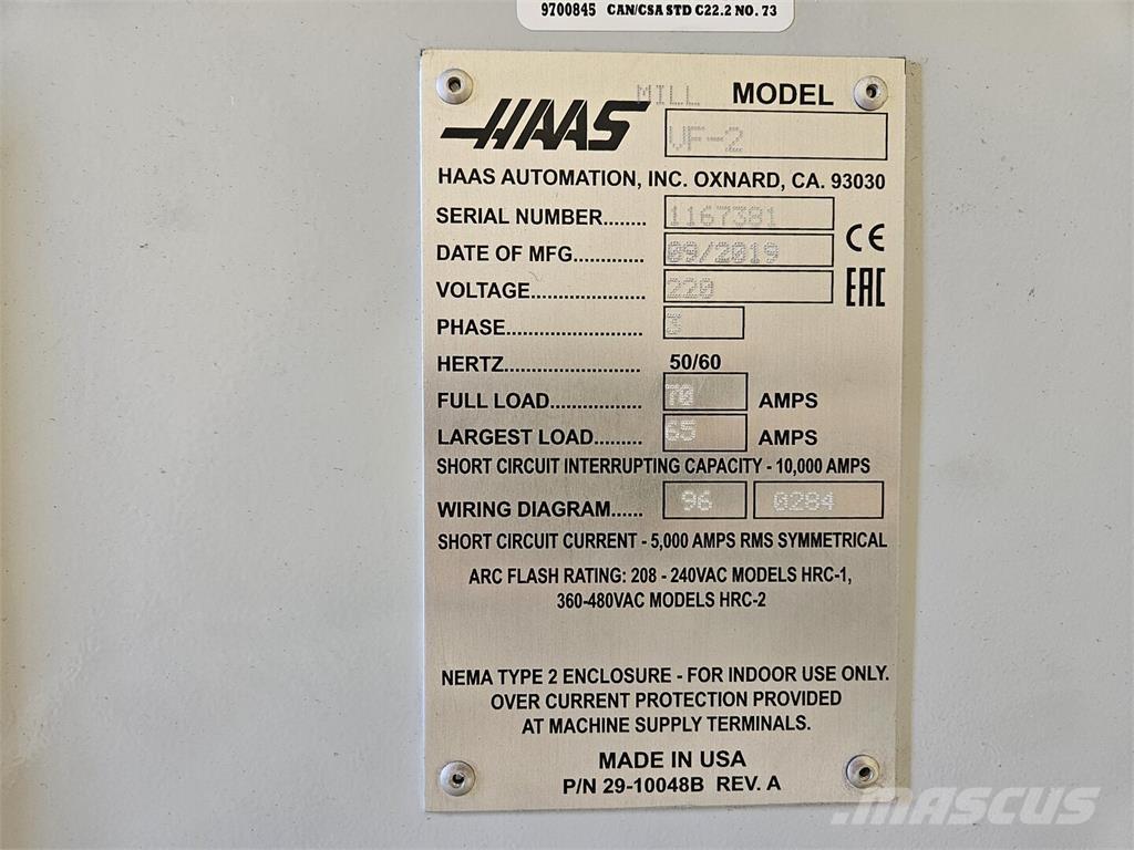 Haas VF-2 Muu